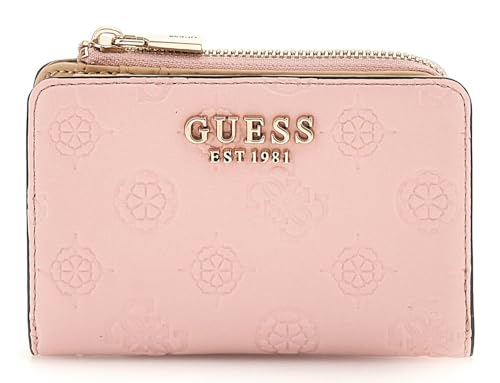 GUESS Zarela SLG Zip Around Card Case Peony Logo von GUESS