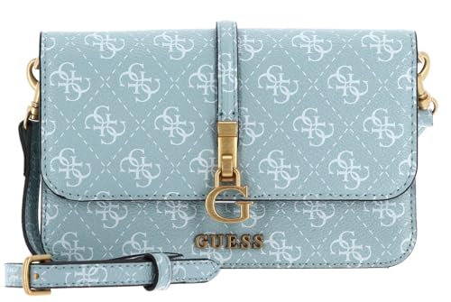 Guess G James Logo Mini Crossbody Flap Organizer Turquoise Logo von GUESS