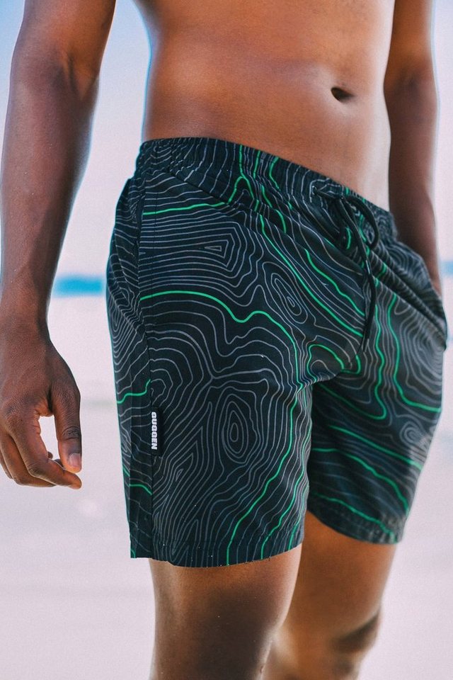 GUGGEN Mountain Badehose Herren Badehosen Badeshorts Männer Boardshort Schnelltrocknend 2335 Badeshorts, Badehose für Herren mit Gummizug und Innenslip GUGGEN Mountain Badehose Herren Badehosen Badeshorts Männer Boardshort Schnelltrocknend 2335 Badeshorts, Badehose für Herren mit Gummizug und Innenslip von GUGGEN Mountain