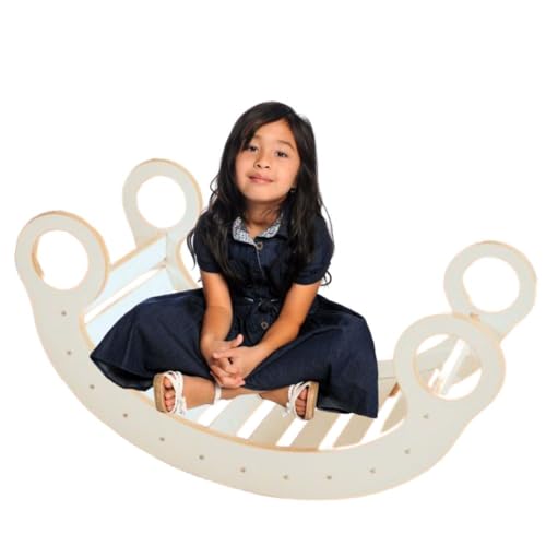 Montessori Rocker Pikler Balance Board Kinder für Kinder Kletterbogen Baby Bogenwippe Gleichgewichtstraining für Kleinkinder Indoor von GUGI