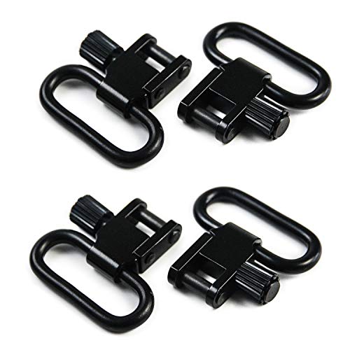 4 STÜCK 2,54cm Schnellverschluss Riemenbügel Sling Swivel für Gewehrriemen Luftgewehr Schraube Holzpfosten von GUGULUZA