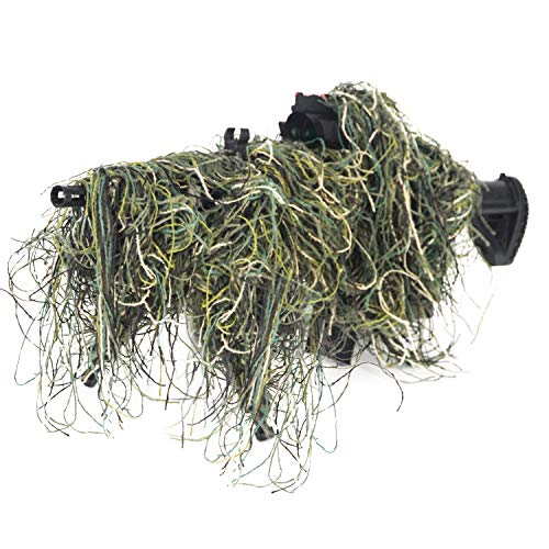 GUGULUZA Ghillie Suit 3D Gewehr Gun Wrap Cover nutzen Gummiband für Camouflage Forest Jagd (Grün) GUGULUZA Ghillie Suit 3D Gewehr Gun Wrap Cover nutzen Gummiband für Camouflage Forest Jagd (Grün) von GUGULUZA