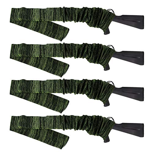 GUGULUZA Socken für Gewehre,Silikon Öl behandelt Knit Fabric Shotgun Gewehr Storage Gun Socke 132 cm (F-GRÜN) von GUGULUZA
