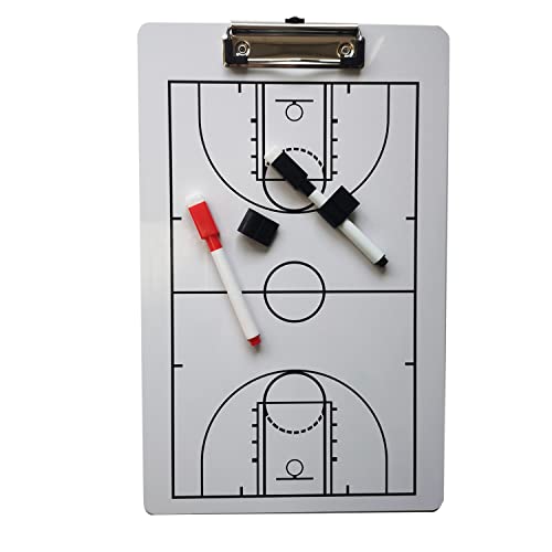 Basketball-Anleitungstafel, doppelseitiges Design, Strategiebrett, Whiteboard für Basketball von GUIJIALY