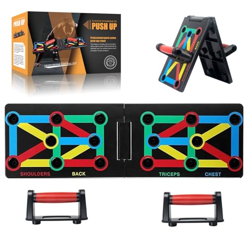 12 in 1 Faltbare Push-Up Liegestütz Brett mit Handgriff für Muskeltraining Effektiv Formen Push Up Rack Board 12 in 1 Faltbare Push-Up Liegestütz Brett mit Handgriff für Muskeltraining Effektiv Formen Push Up Rack Board von GUKOY