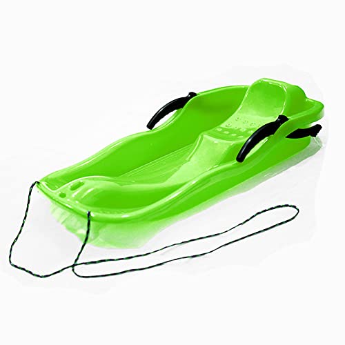 GULEEK Verdickter Schneeschlitten, Gras-Sand-Skibrett, tragbarer Outdoor-Skateboard-Schlitten für Winterspaß, Rodelschlitten-Erlebnis, stabiles Skibrett (Green) von GULEEK