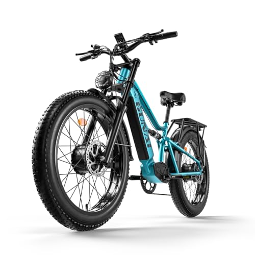 GUNAI-M2 Elektrofahrrad mit Doppelmotor und 48V17.5AH Akku, 7 Gänge, Vollfederung, Fat Tire Bike von GUNAI