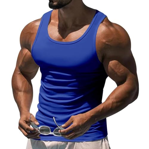 GUOGAOzz Ekko Beaters, Ekko Beaters Gym Shirts, Ekko Beaters Tank Top Herren, Schlankmachendes Body Shaper-Unterhemd (Blue,Large) von GUOGAOzz