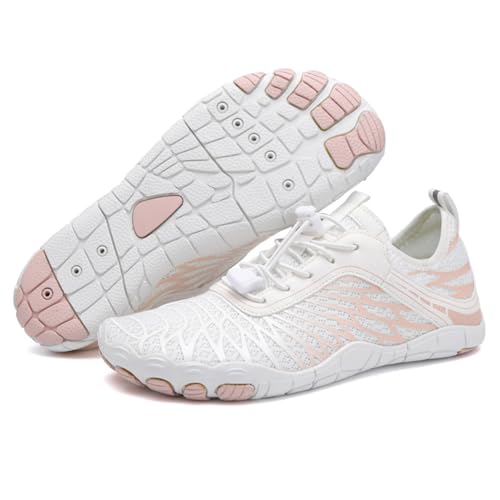 GUOGAOzz Grounded-Schuhwerk für Damen und Herren, Grounded-Schuhwerk für Neuropathie, Barfußschuhe, Bequeme, leichte, rutschfeste Barfußschuhe (White,Men-10/10.5#) von GUOGAOzz