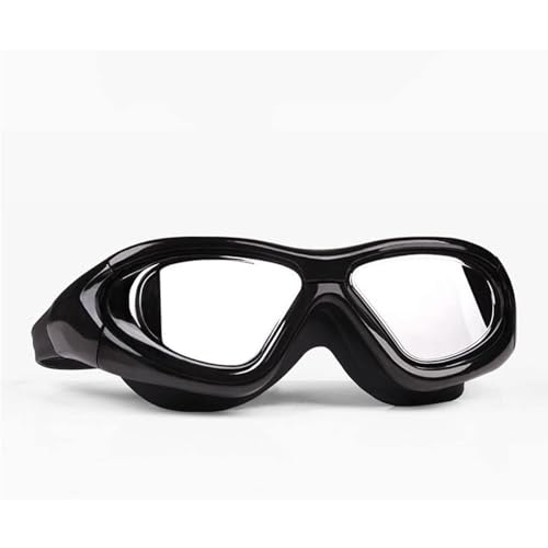 GUOQDAMI Taucherbrille Schwimmbrille mit großem Rahmen, Antibeschlag-Schwimmbrille, klare Sicht, transparent, Schwimmbegeisterte für Erwachsene, Männer und Frauen Unisex von GUOQDAMI