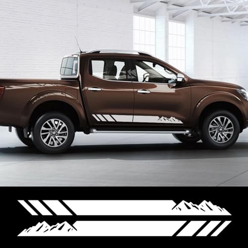 GUPEB Auto Tür Seite Aufkleber Pickup Off Road Grafik Berg Vinyl Aufkleber, passend für Nissan Navara NP300 D21 D22 D23 D40 von GUPEB