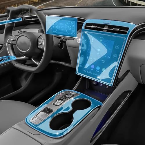 GUPEB Für Hyundai Tucson NX4 2021-2023 Auto Innenraum Mittelkonsole Transparente TPU-Schutzfolie Anti-Kratz von GUPEB