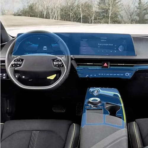 GUPEB Für Kia EV6 ev GT 2021-2023 Auto Innenraum Mittelkonsole Transparente TPU-Schutzfolie Anti-Kratz-Reparaturfolie von GUPEB