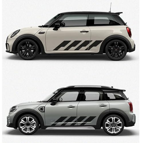 GUPEB Für Mini Cooper R56 R57 R58 R50 R52 R53 R59 R61 R60 F60 F55 F56 F54 Flagge Stil Seitenstreifen Aufkleber Auto Aufkleber von GUPEB