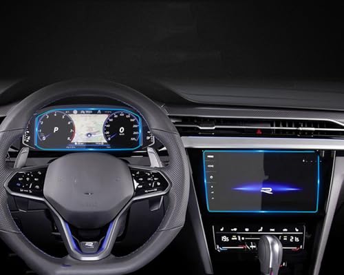 GUPEB Passend für VW Arteon 2022 2021 Navigation 9,2 Zoll gehärtete Folie Bildschirm Instrument Anti-Kratz-Film von GUPEB