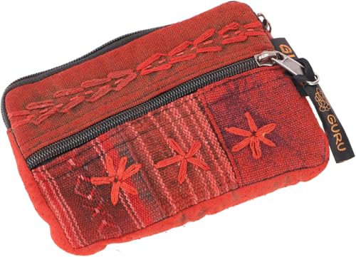 GURU SHOP Ethno Patchwork Portemonnaie, Geldbeutel, Mäppchen - Rot, Unisex - Erwachsene, Baumwolle, 11x16x1 cm GURU SHOP Ethno Patchwork Portemonnaie, Geldbeutel, Mäppchen - Rot, Unisex - Erwachsene, Baumwolle, 11x16x1 cm von GURU SHOP