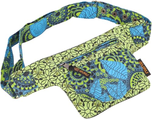 GURU SHOP Farbenfrohe Gürteltasche, Festival Bauchtasche, Crossbody Bag - Lemon/blau, Unisex - Erwachsene, 14x17x5 cm GURU SHOP Farbenfrohe Gürteltasche, Festival Bauchtasche, Crossbody Bag - Lemon/blau, Unisex - Erwachsene, 14x17x5 cm von GURU SHOP