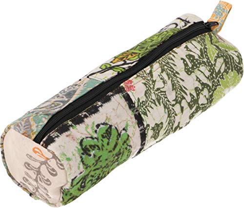 GURU SHOP Patchwork Federtasche, Ethno Stifttasche, Batik Mäppchen - Grün, Unisex - Erwachsene, 7x22x7 cm GURU SHOP Patchwork Federtasche, Ethno Stifttasche, Batik Mäppchen - Grün, Unisex - Erwachsene, 7x22x7 cm von GURU SHOP