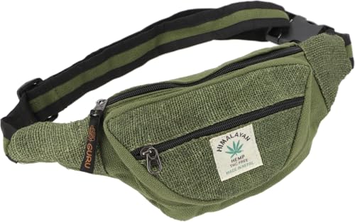 GURU SHOP Praktische Hanf Gürteltasche, Ethno Bauchtasche, Sidebag - Olive, Unisex - Erwachsene, 15x20x8 cm GURU SHOP Praktische Hanf Gürteltasche, Ethno Bauchtasche, Sidebag - Olive, Unisex - Erwachsene, 15x20x8 cm von GURU SHOP