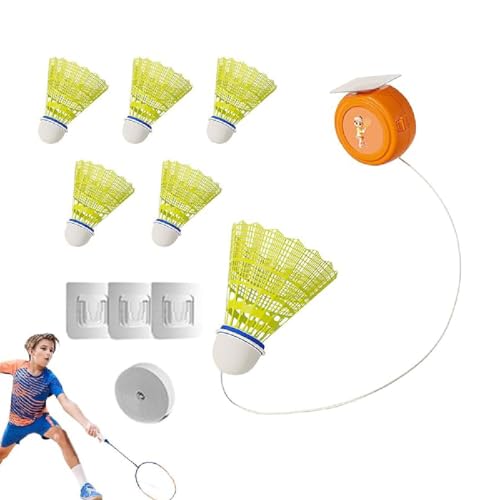Badminton Automatic Rebound Trainer, Badminton-Trainer, Badminton-Rebound-Trainer, Badminton-Rebound-Training, Tragbares Badminton-Trainer Gerät, Badminton-Selbstlerngerät Badminton Automatic Rebound Trainer, Badminton-Trainer, Badminton-Rebound-Trainer, Badminton-Rebound-Training, Tragbares Badminton-Trainer Gerät, Badminton-Selbstlerngerät von GUSHE