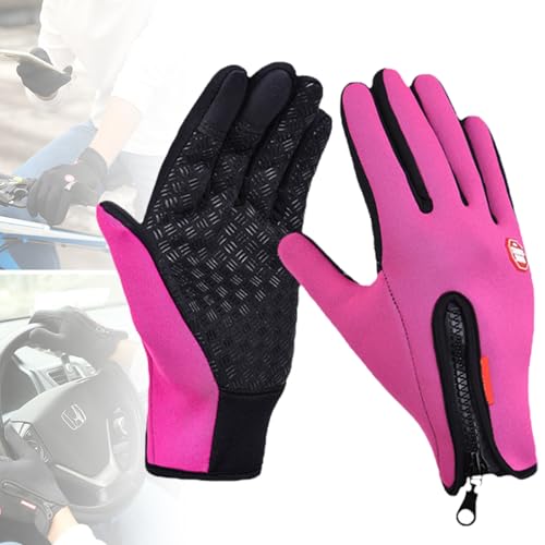 Cozy Season Gloves Thermal Winter Gloves Touch Screen Windproof Waterproof Warm Gloves Thermal Gloves Cycling Gloves (Pink,Small) von GVCXCSGE