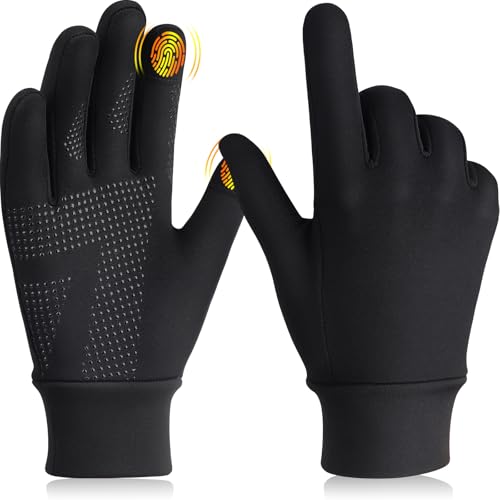 GXCROR Laufhandschuhe Touchscreen Handschuhe Fleece Sport Handschuhe Warme Winddichte Winterhandschuhe Handschuhfutter für Herren und Damen Outdoor GXCROR Laufhandschuhe Touchscreen Handschuhe Fleece Sport Handschuhe Warme Winddichte Winterhandschuhe Handschuhfutter für Herren und Damen Outdoor von GXCROR