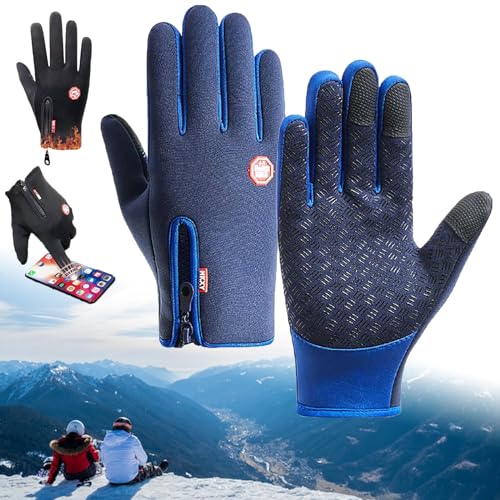 Frostfit - Thermo Handschuhe, Frostfit-Thermo Handschuhe Perfekt FüRjedes Abenteuer, Warme Winterhandschuhe Mit Wasserabweisender Beschichtung Und Touchscreen-Funktion Winddicht (dunkelblau,XXL) von GXHNB