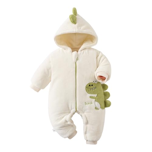 Baby Schneeanzug größe 86, Baby Overall Winter, Warm Snowsuit Clothes Schlafanzug Langarm Winterjacke Mit Kapuze Strampler Fleece Babystrampler Ausstattung Schneeanzug Winteranzug von GXYANiaoy