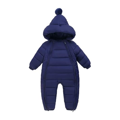 Baby Strampler Neugeborene Set, Baby Overall Winter, Clothes Babybody Mit Kapuze Schneeanzug Neugeboren Winteroverall Fleece Winterkleidung Langarm Walkoverall Warm Babystrampler Schlafanzug von GXYANiaoy