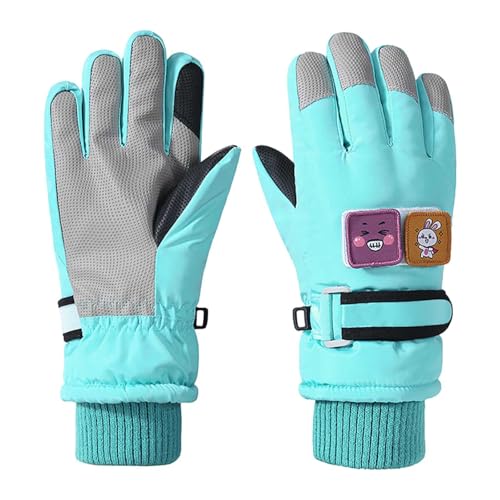 GXYANiaoy Handschuhe Kinder fäustlinge, Skihandschuhe Kinder Wasserdicht, Ski Gloves Softshell Winterhandschuhe Dicke Reithandschuhe Winter Fingerhandschuhe Schnee Thermo Schneehandschuhe von GXYANiaoy