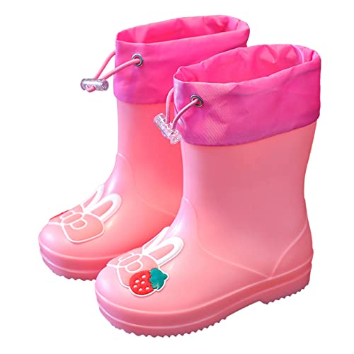 GXYANiaoy Regenstiefel Kinder Leicht 22 Junge Regenfüßlinge Stiefel Mädchen 21 Wasserdicht Kinder Wasserschuhe Regenstiefel Sommer Kurze 23 Gummistiefel von GXYANiaoy