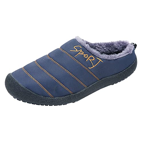 Hauspantoffeln Damen Bequeme Antirutsch mit Polar Fleece Futter Pantoletten Gästehausschuhe Warme Weiche Hausschuhe Pantoffeln Leicht rutschfeste Indoor Outdoor Filzpantoffeln Slipper von GXYANiaoy