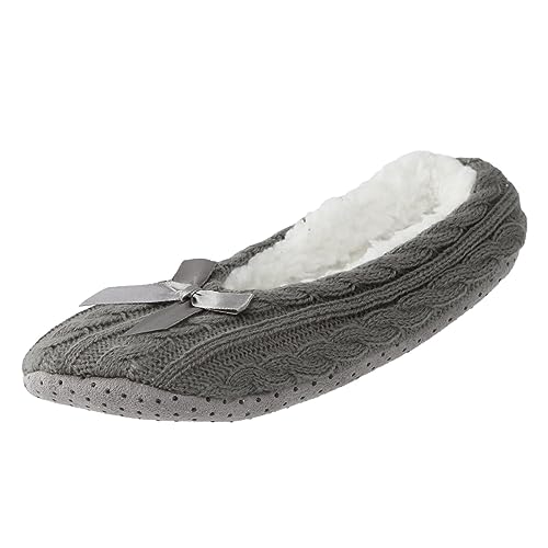 Hauspantoffeln Damen rutschfeste Leicht Winter Gästehausschuhe Pantoletten Memory Foam Antirutsch mit Polar Fleece Futter Pantoffeln Slipper Drinnen und Draußen Weiche Warme Filzpantoffeln Hausschuhe von GXYANiaoy