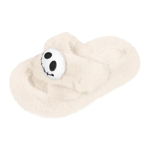 Hausschuhe Damen Plüsch Winter mit Polar Fleece Futter Weiche Slipper Filzpantoffeln rutschfeste Indoor Outdoor Gästehausschuhe Rückstellschaum Baumwolle Pantoffeln Pantoletten von GXYANiaoy