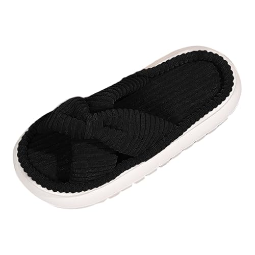 Pantoffeln Damen Leicht mit Polar Fleece Futter Plüsch Slipper Hausschuhe Weiche Warme Bequeme Filzpantoffeln Gästehausschuhe Indoor Outdoor Drinnen und Draußen Rückstellschaum Pantoletten von GXYANiaoy