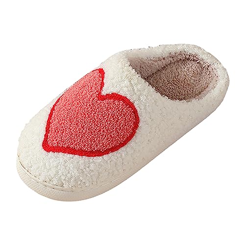 Pantoffeln Damen Memory rutschfeste mit Polar Fleece Futter Hausschuhe Gästehausschuhe Indoor Outdoor Plüsch Weiche Slipper Winter Rückstellschaum Bequeme Filzpantoffeln Pantoletten von GXYANiaoy