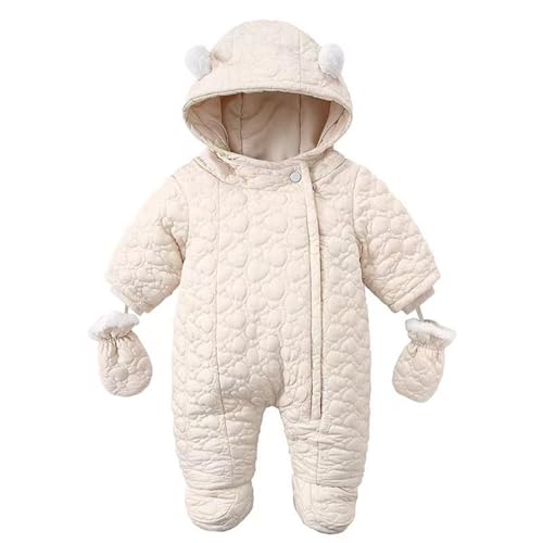 Schneeanzug Baby 86/92, Baby Overall Winter, Warm Strampler Neugeboren Winteranzug Langarm Babykleidung Ausstattung Schlafanzug Clothes Winterjacke Fleece Frühchenkleidung Kostüm von GXYANiaoy