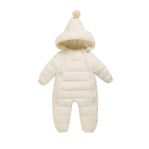 Schneeanzug Baby gr 86, Baby Overall Winter, Clothes Babybody Mit Kapuze Schneeanzug Neugeboren Winteroverall Fleece Winterkleidung Langarm Walkoverall Warm Babystrampler Schlafanzug von GXYANiaoy