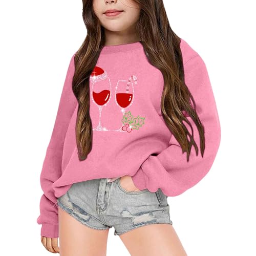 Weihnachtspullover Kinder, Christmas Weihnachtsmotiv Warme Weihnachtspulli Langarm Pullover Festlich Weihnacht Dick Weihnachtsoutfit Rentier Sweatshirt Xmas Urlaub Weihnachtskleidung von GXYANiaoy