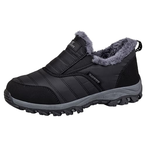 Winterschuhe Damen Memory Foam Plush Gefütterte Winter Shoes Wollfutter Outdoors Boots Trekking Warm Winterboots Gummisohle Wasserdicht Winterstiefel rutschfeste Schneestiefel Sneaker von GXYANiaoy