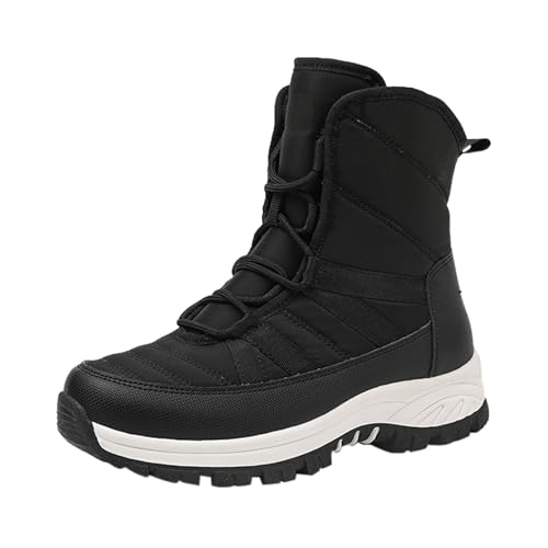 Winterschuhe Damen Memory Foam rutschfeste Plush Gefütterte Winterboots Wasserdicht Gummisohle Winter Boots Wollfutter Schneestiefel Stiefel Outdoors Warm Shoes Trekking Stiefeletten von GXYANiaoy