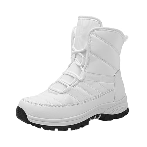 Winterschuhe Damen Memory Foam rutschfeste Plush Gefütterte Winterboots Wasserdicht Gummisohle Winter Boots Wollfutter Schneestiefel Stiefel Outdoors Warm Shoes Trekking Stiefeletten von GXYANiaoy