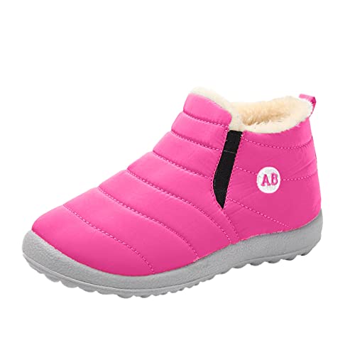 Winterschuhe Damen Outdoors Plush Gefütterte Winter Shoes Trekking Winterboots rutschfeste Wasserdicht Schneestiefel Gummisohle Memory Foam Stiefeletten Wollfutter Warm Stiefel Schneeschuhe von GXYANiaoy