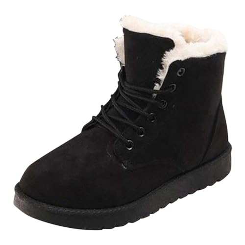 Winterschuhe Damen Outdoors Schneestiefel Winter Shoes rutschfeste Schneeschuhe Gummisohle Memory Foam Sneaker Warm Trekking Stiefeletten Plush Gefütterte Wollfutter Wasserdicht Boots von GXYANiaoy