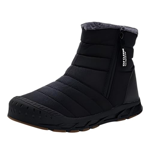 Winterschuhe Damen Plush Gefütterte Wollfutter Winter Shoes Trekking Stiefeletten Schneestiefel Outdoors Winterboots Warm Sneaker Wasserdicht rutschfeste Boots Memory Foam Gummisohle Winterstiefel von GXYANiaoy