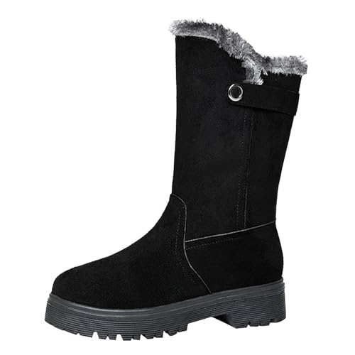 Winterschuhe Damen Schneestiefel Memory Foam Boots Winter Schneeschuhe rutschfeste Wollfutter Stiefeletten Trekking Warm Stiefel Gummisohle Outdoors Winterstiefel Wasserdicht Plush Gefütterte von GXYANiaoy