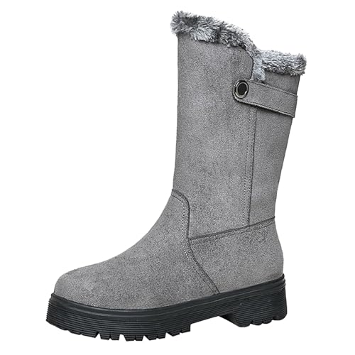 Winterschuhe Damen Schneestiefel Memory Foam Boots Winter Schneeschuhe rutschfeste Wollfutter Stiefeletten Trekking Warm Stiefel Gummisohle Outdoors Winterstiefel Wasserdicht Plush Gefütterte von GXYANiaoy