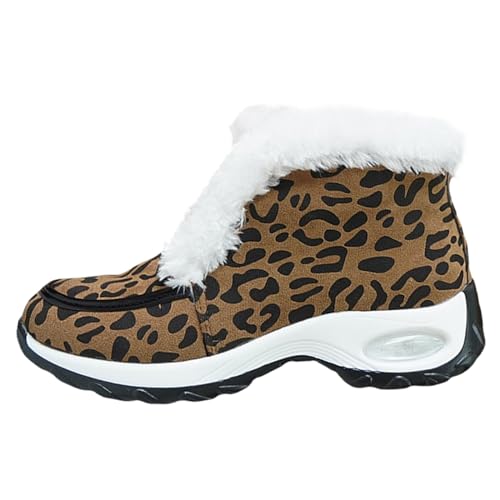 Winterschuhe Damen Schneestiefel Wollfutter Gummisohle Plush Gefütterte Wasserdicht Winterboots Winter Warm Shoes Memory Foam rutschfeste Sneaker Outdoors Trekking Winterstiefel Boots von GXYANiaoy