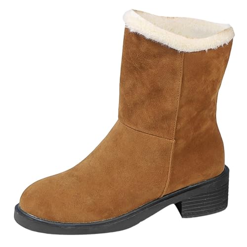 Winterschuhe Damen Trekking Wasserdicht Schneeschuhe Winter Stiefel Schneestiefel Plush Gefütterte Gummisohle Outdoors Winterstiefel Warm rutschfeste Boots Memory Foam Wollfutter Shoes von GXYANiaoy