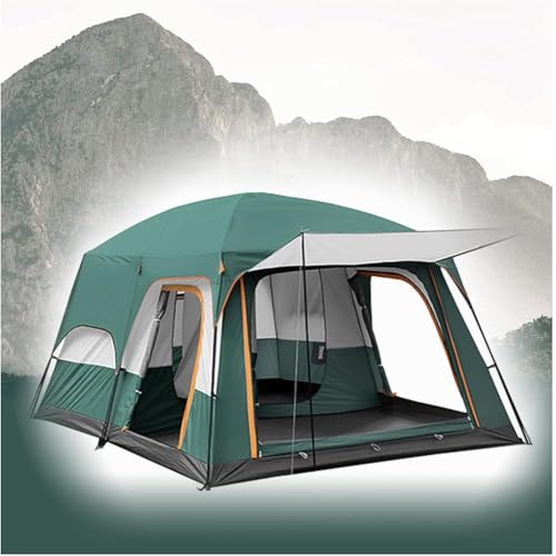 Pop-Up-Zelte für 5 bis 8 Personen, Sonnenschutz, zwei Schlafzimmer und ein Wohnzimmer, Campingzelt, leicht und praktisch, Stand-Up-Zelte für Erwachsene, ideal für Camping im Garten von GYDUHYE